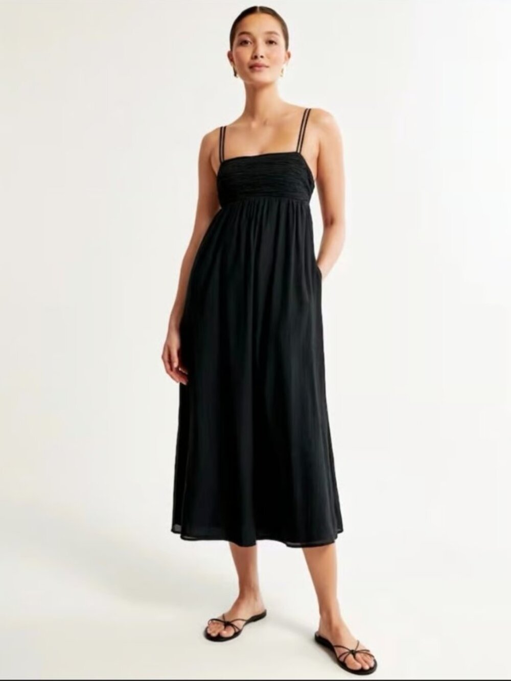 Abercrombie Black Backless Dress Tall Size